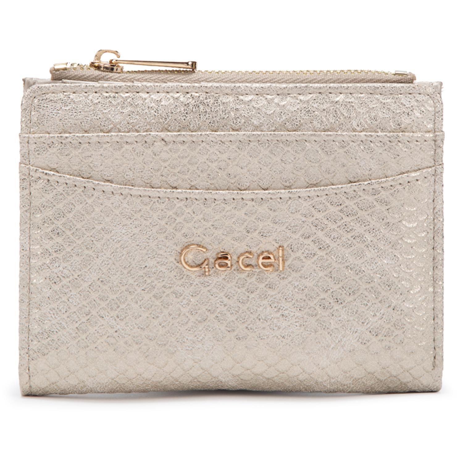 Billetera mujer Gacel dorado pequeña-0