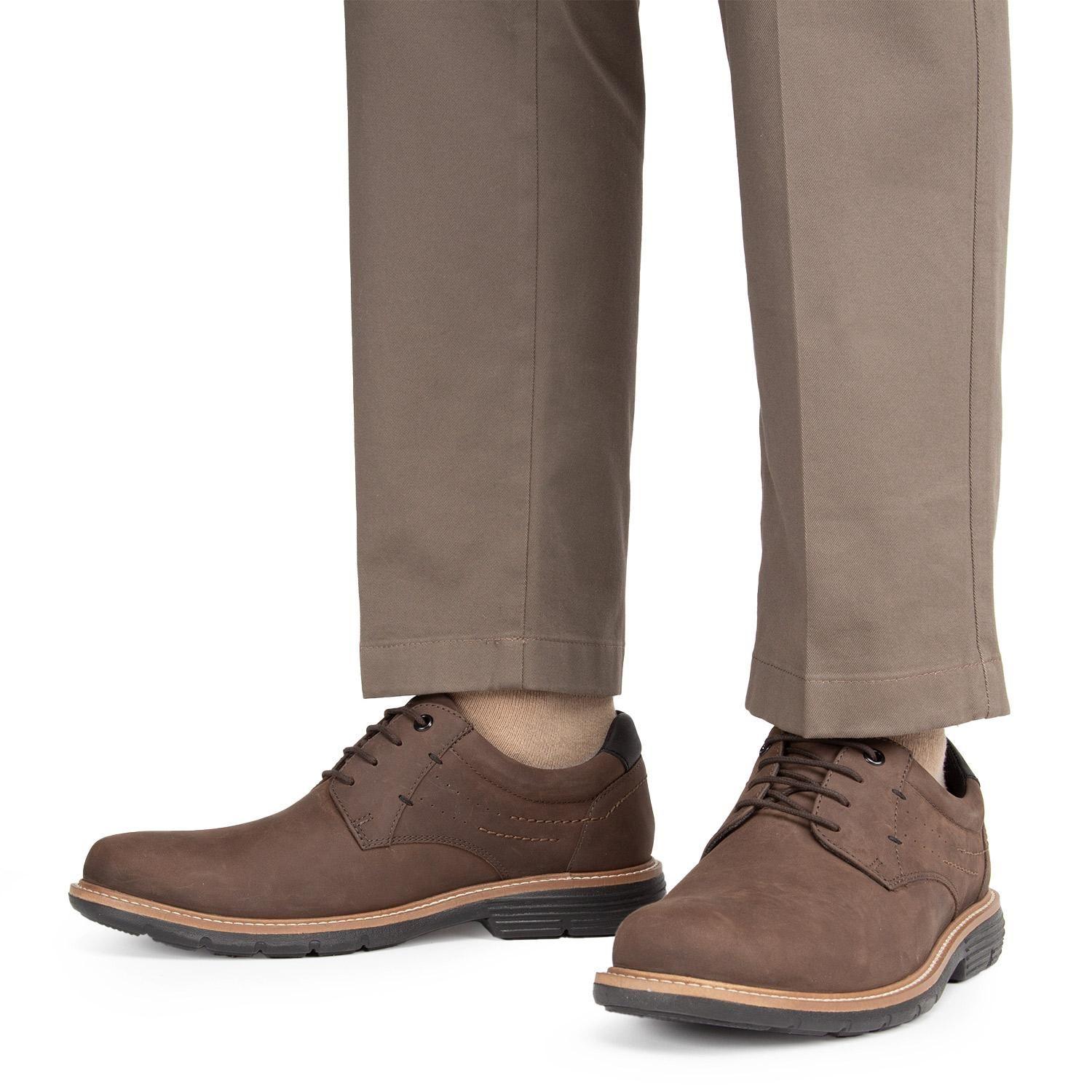 Zapato de cuero hombre Guante chocolate Glasgow-1
