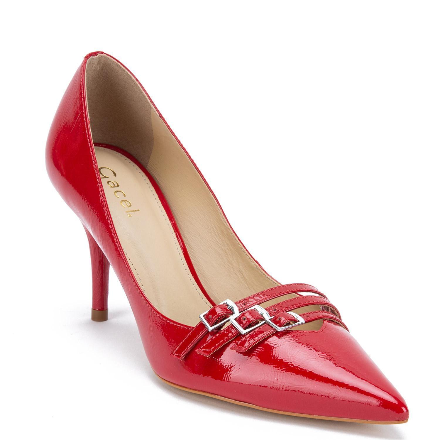 Zapato de cuero mujer Gacel Rojo Irune 0660420-2