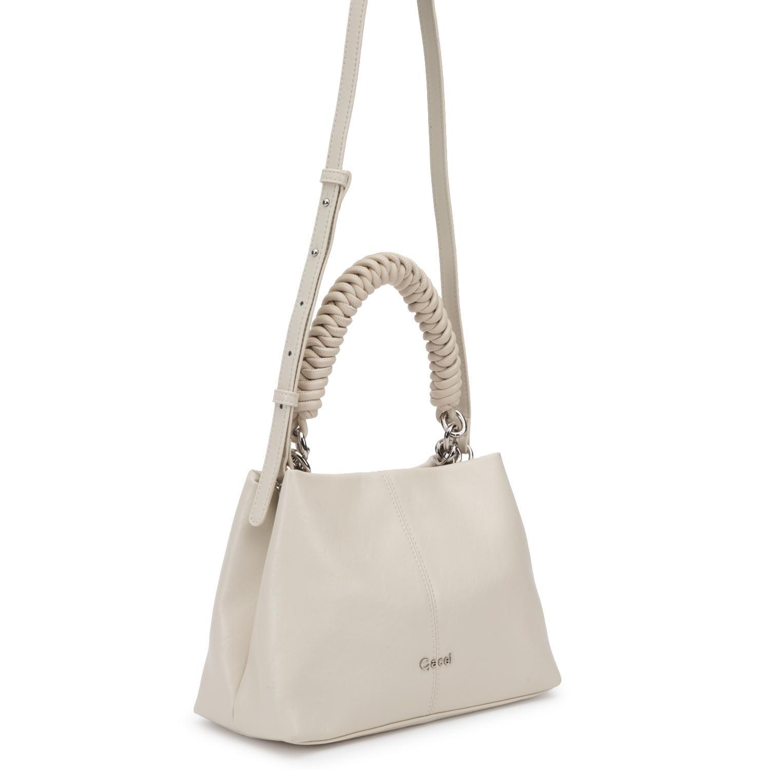 Cartera mujer Gacel off white bandolera grande-2