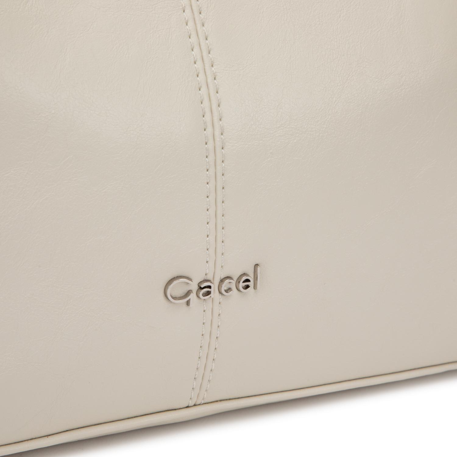 Cartera mujer Gacel off white bandolera grande-6