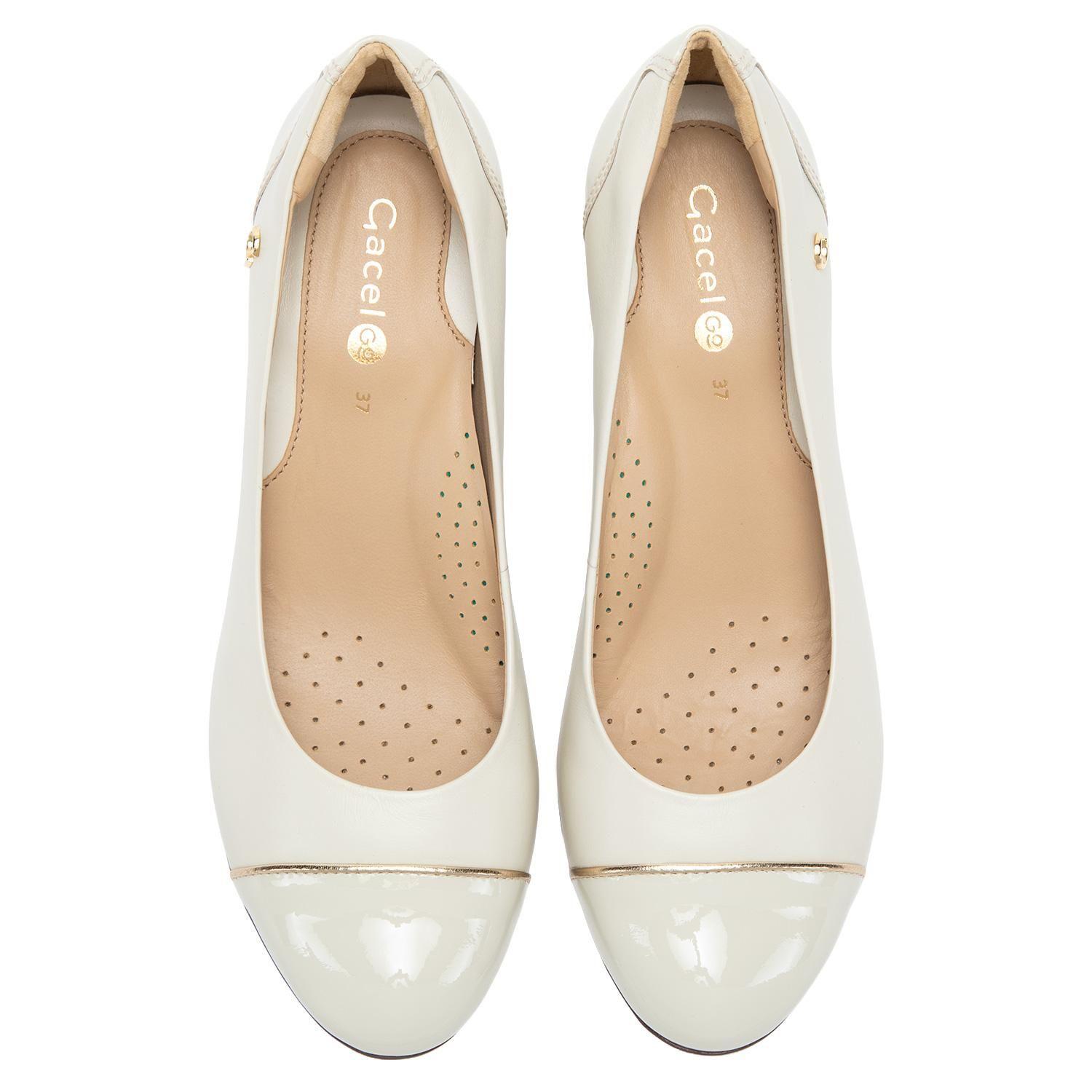 Zapato de cuero mujer Gacel crudo Elisa-3