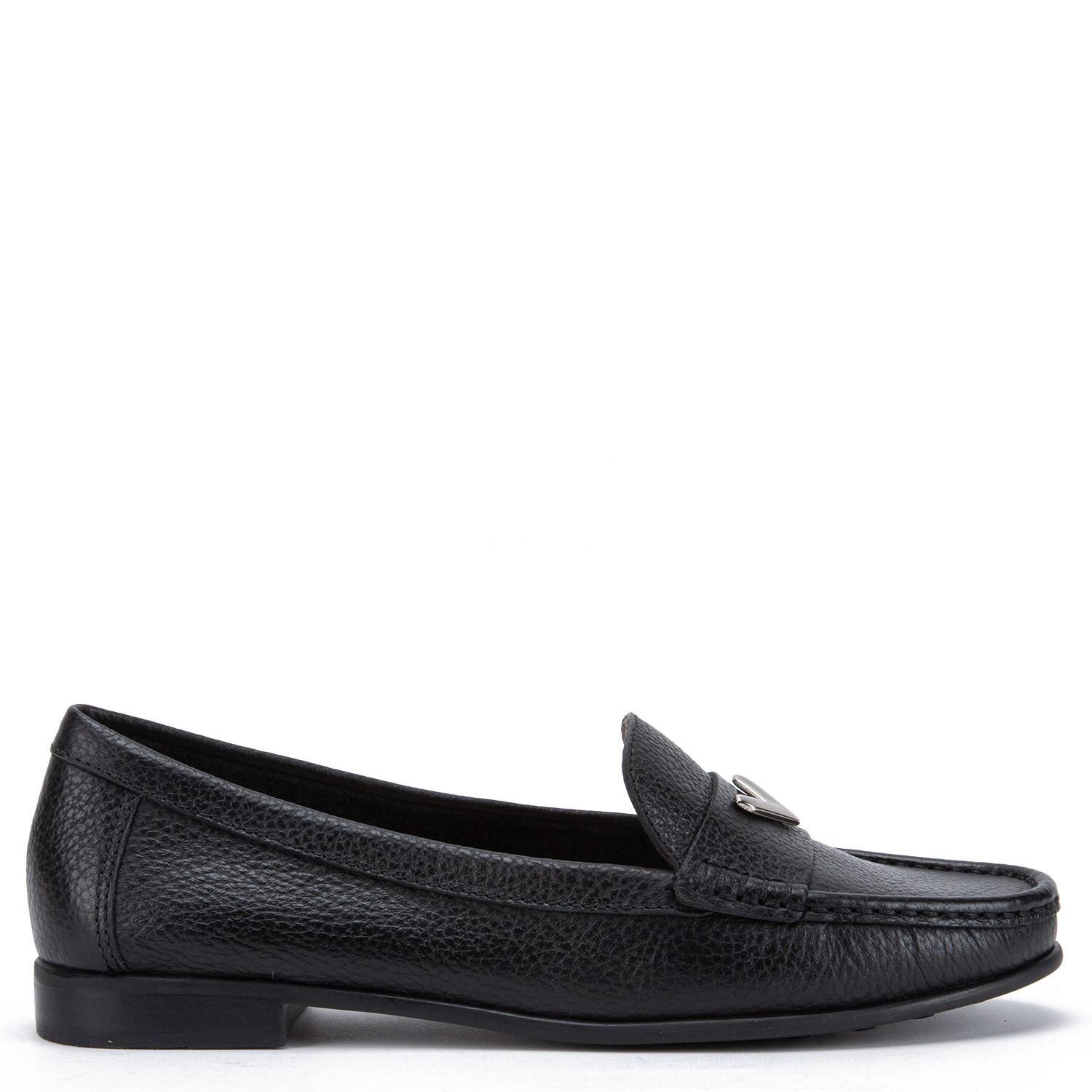 Mocasin de cuero mujer Gacel negro Siri-0