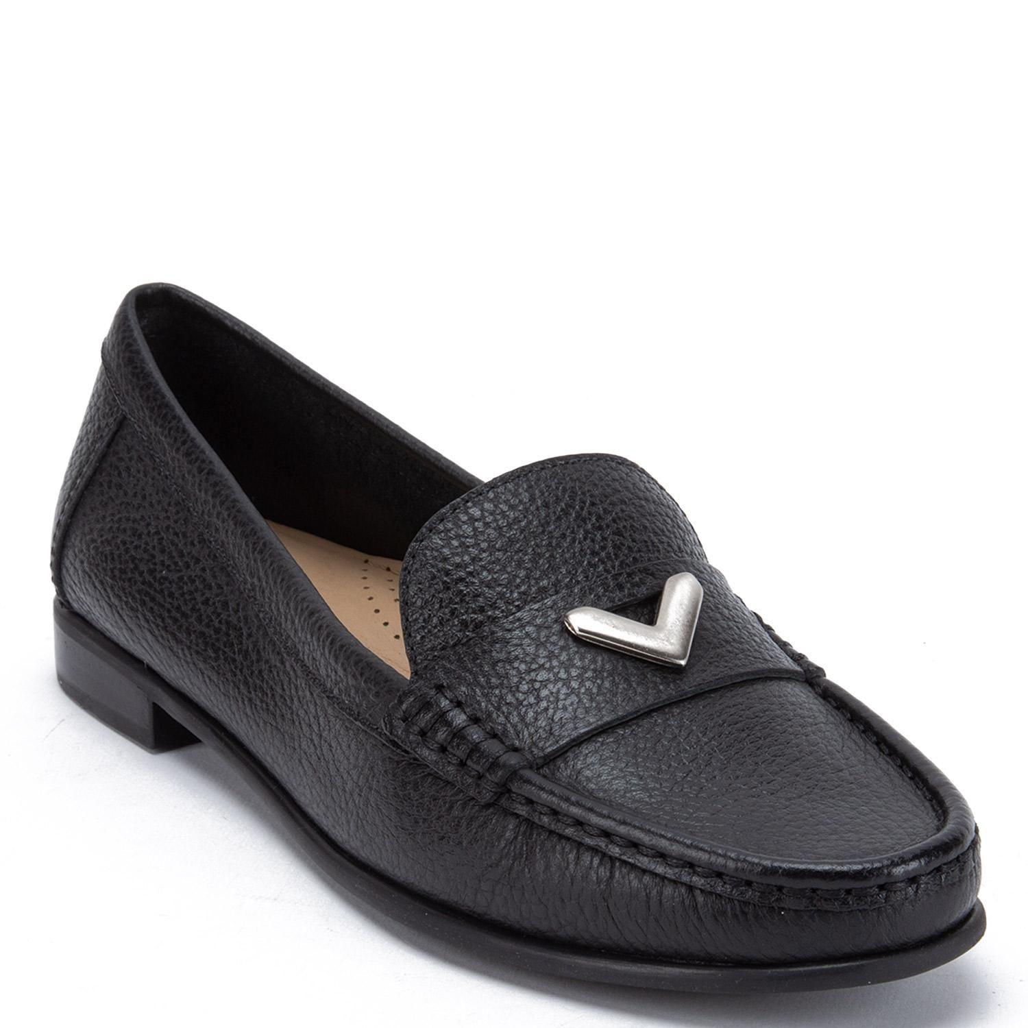 Mocasin de cuero mujer Gacel negro Siri-2