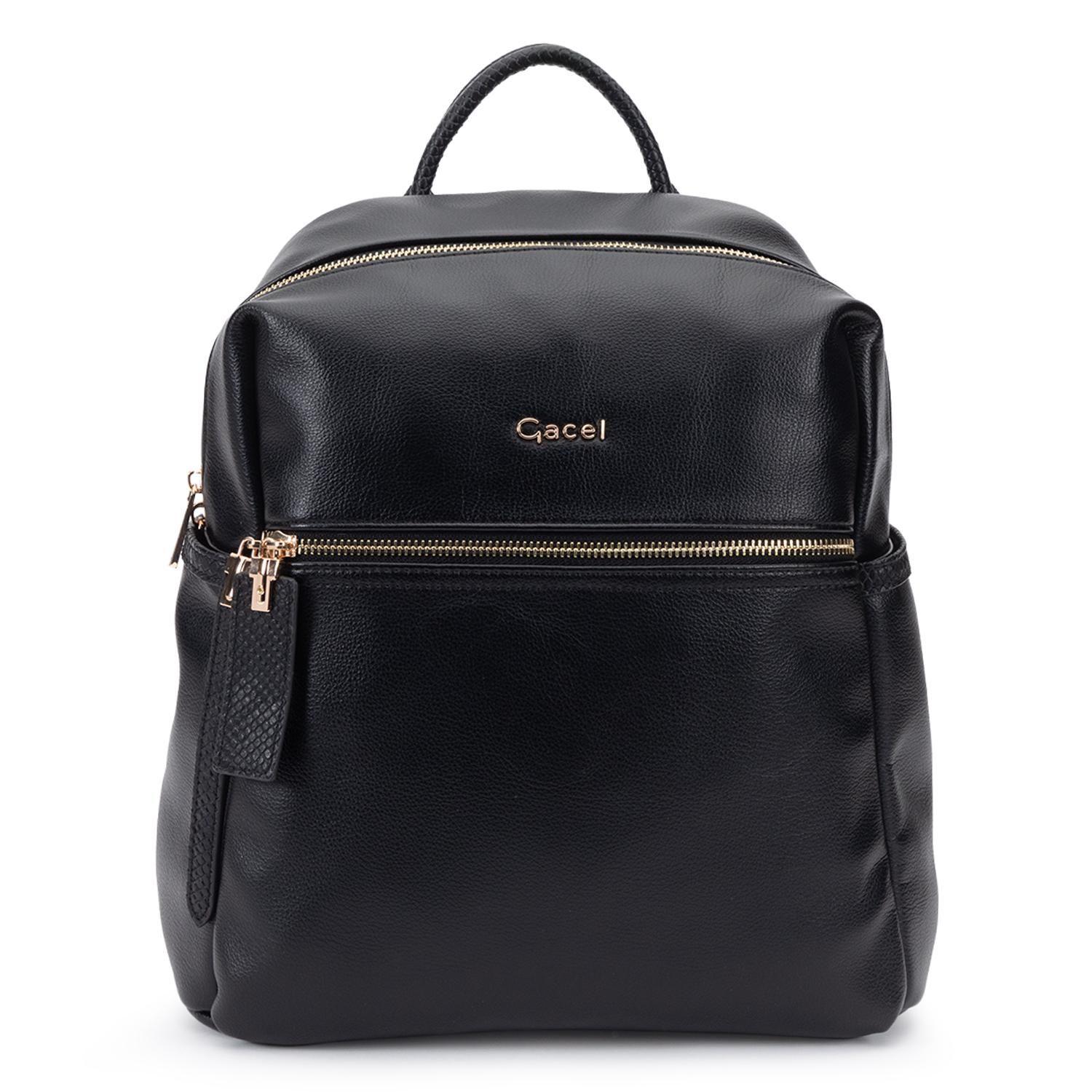 Mochila mujer Gacel negro grande-0