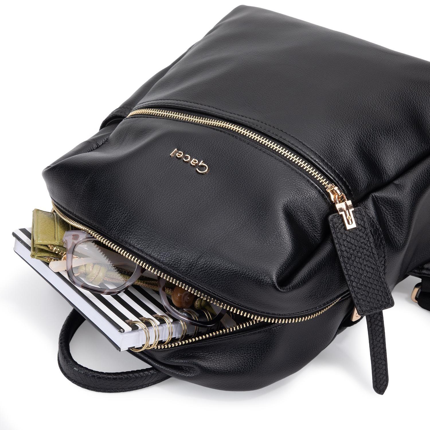 Mochila mujer Gacel negro grande-8