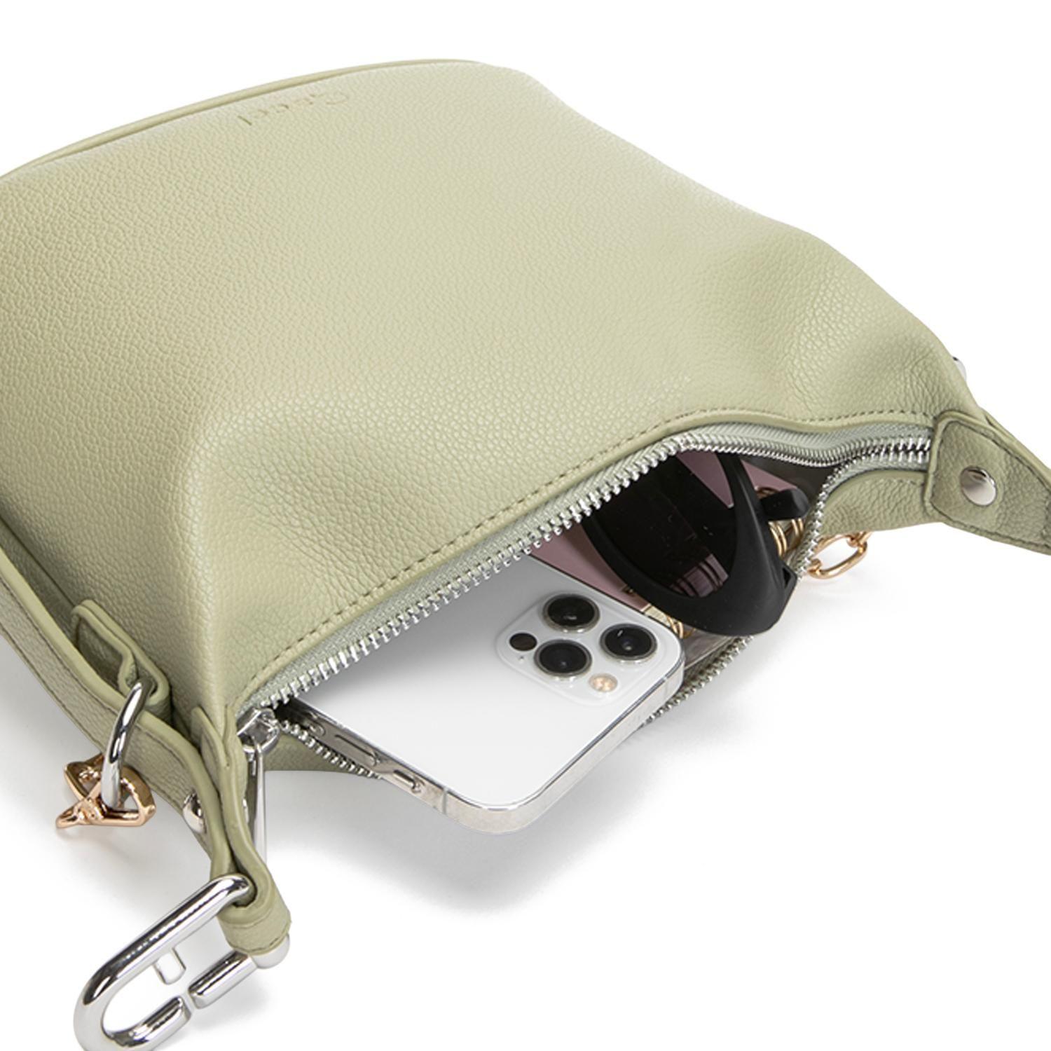 Cartera mujer Gacel verde bandolera pequeña-8