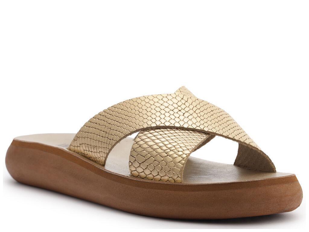 Sandalia de cuero mujer Anacapri dorado Bianca C3040400090041-2