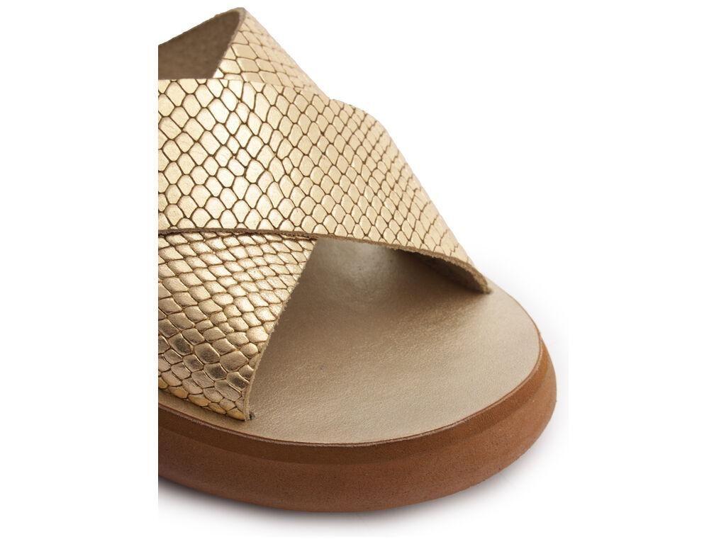 Sandalia de cuero mujer Anacapri dorado Bianca C3040400090041-5