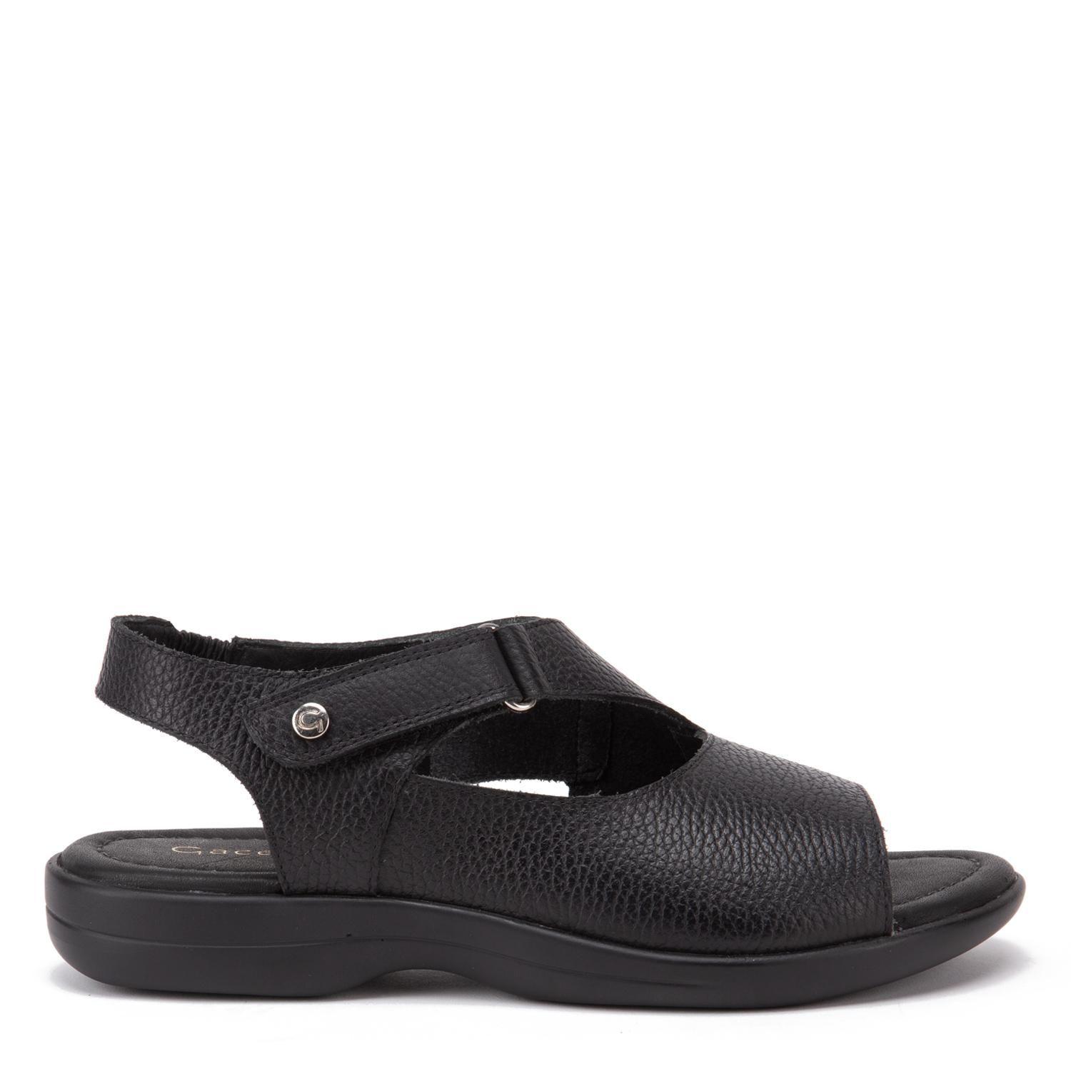 Sandalia de cuero mujer Gacel Negro Arely 0660315-0