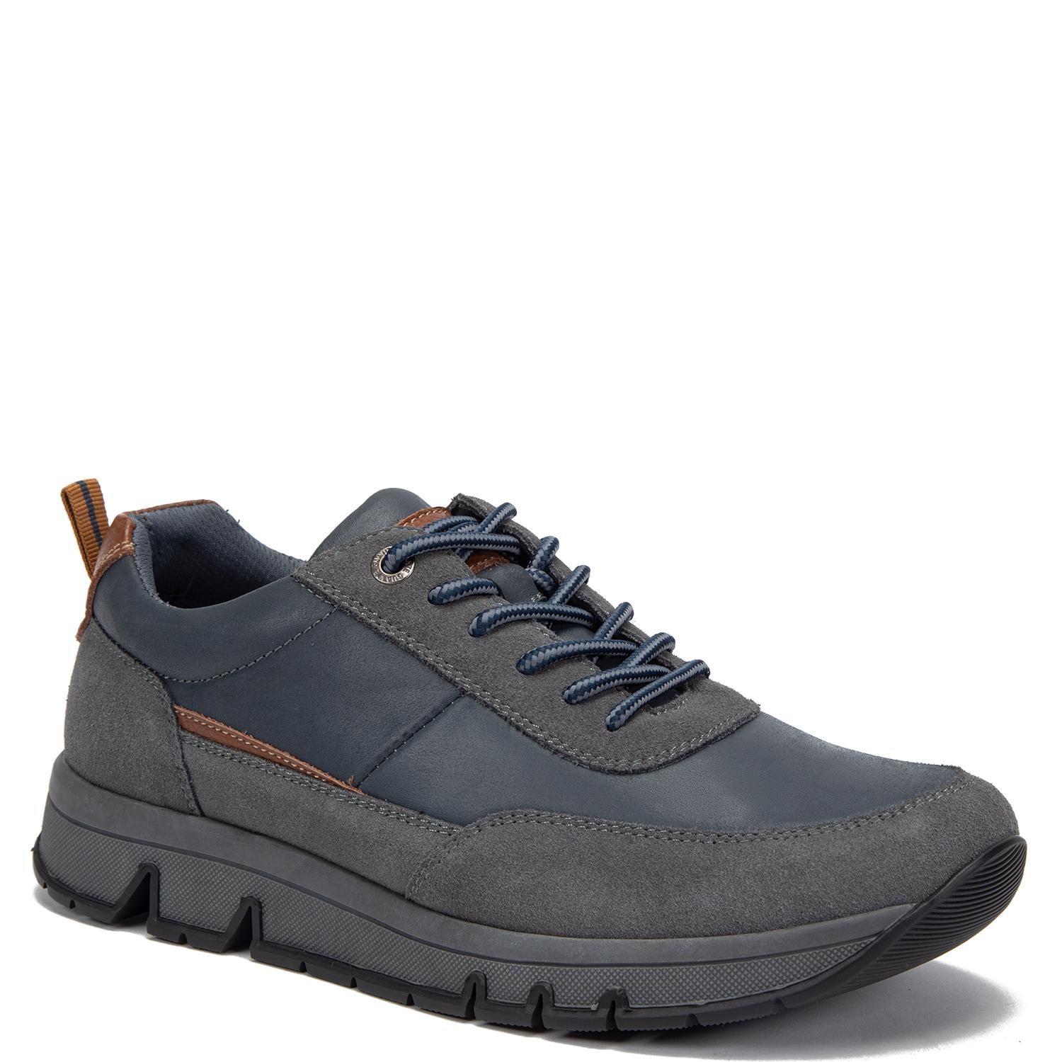 Zapatilla de cuero hombre Guante azul Rio-1