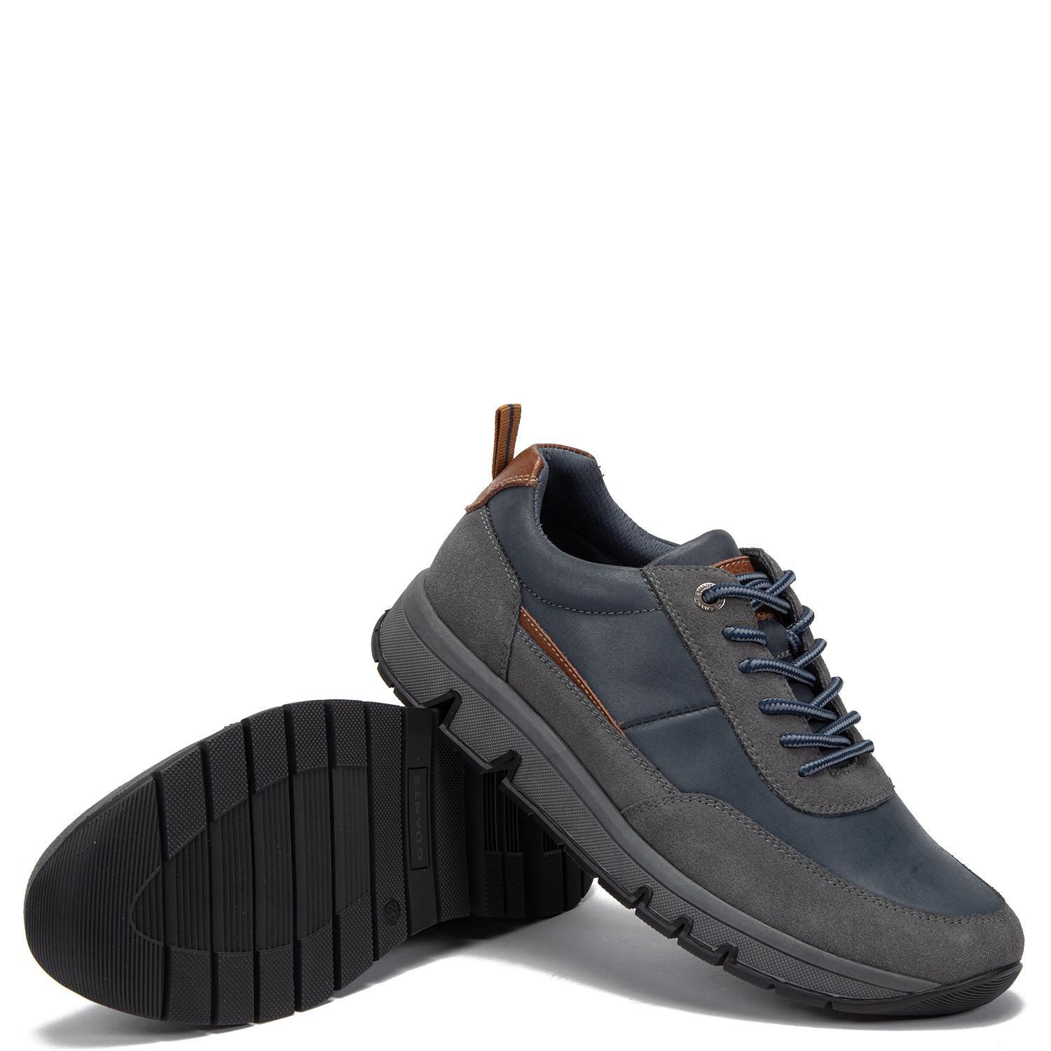Zapatilla de cuero hombre Guante azul Rio-2