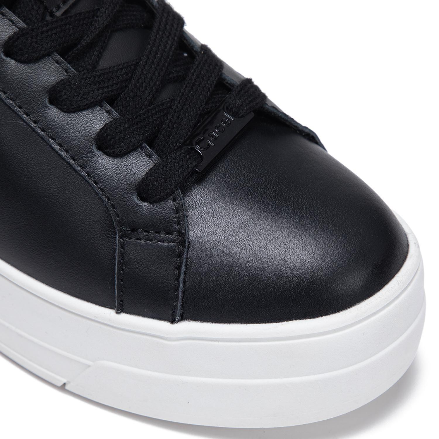 Zapatilla de cuero mujer Gacel negro Rosi-5