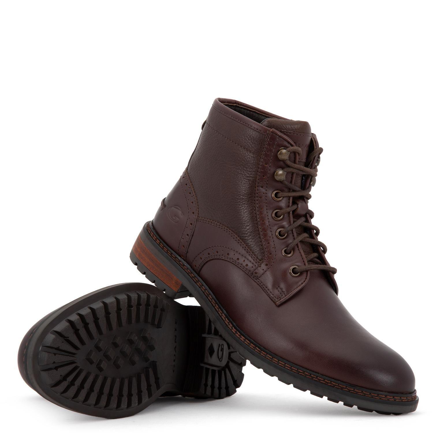 Botin de cuero hombre Guante marron Toulouse-2