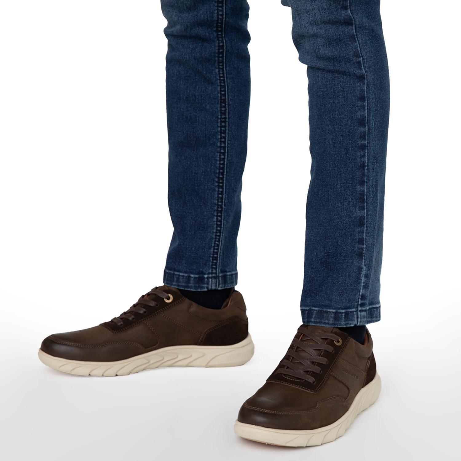 Zapato de cuero hombre Guante chocolate Mumbai-1