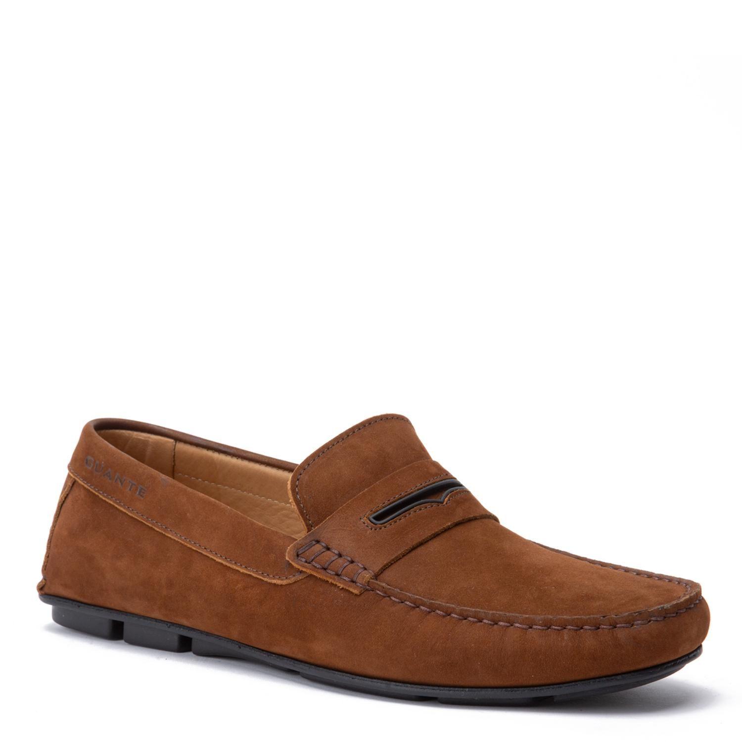 Mocasin de cuero hombre Guante Whisky Ancona-2
