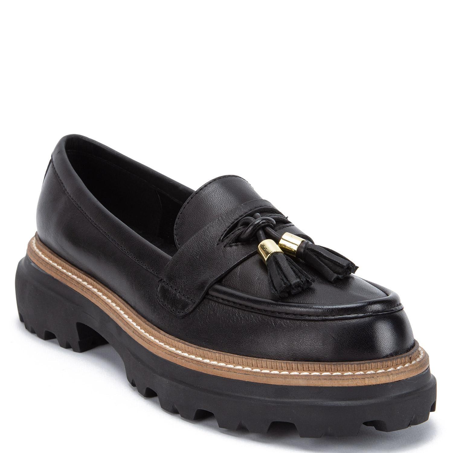 Mocasin de cuero mujer Gacel Negro Eve 0660387-2