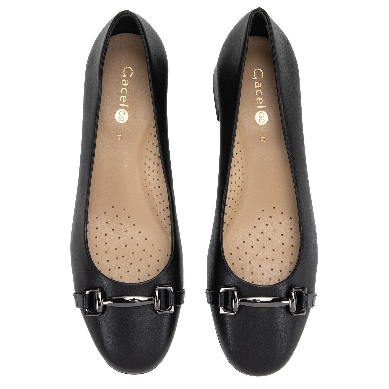 Zapato de cuero mujer Gacel negro Elli 0661200-3