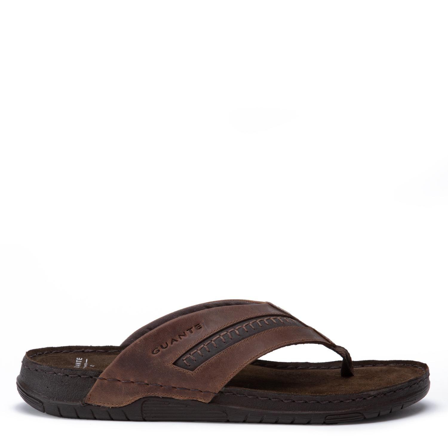 Sandalia de cuero hombre Guante Chocolate Bondi 0035865-0