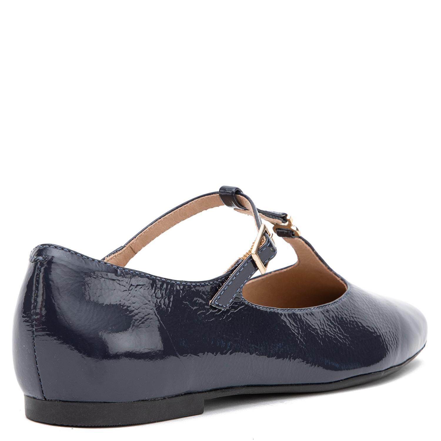 Ballerina de cuero mujer Gacel marino Abi-4