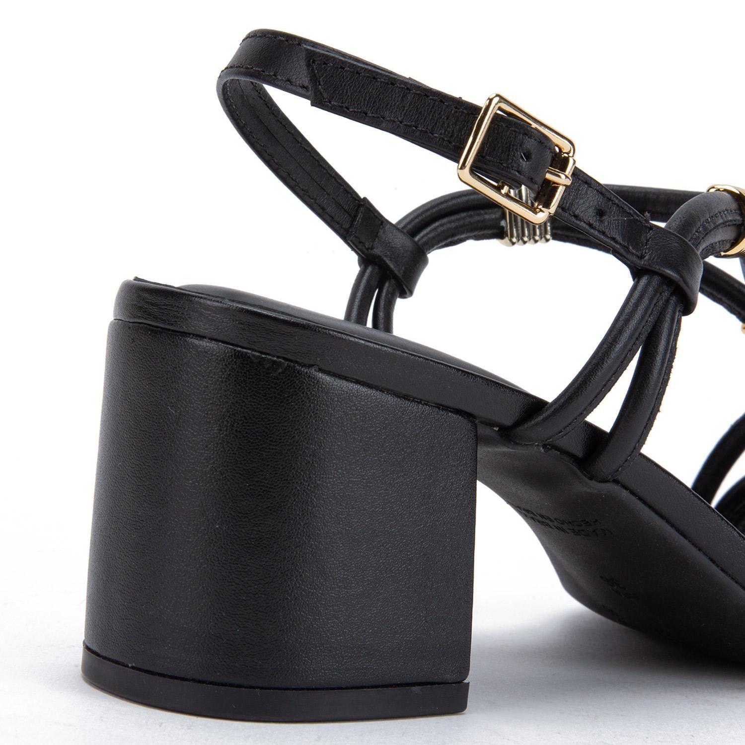 Sandalia de cuero mujer Gacel Negro Ginger 0660412-3