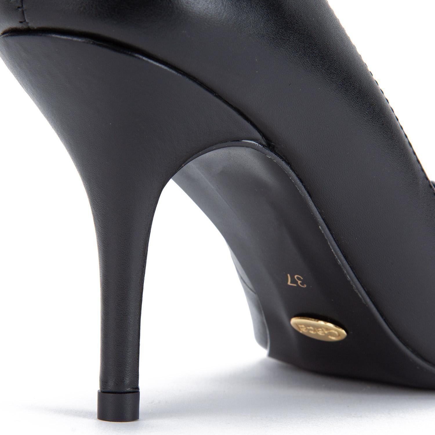 Zapato de cuero mujer Gacel negro Irune 0660422-3