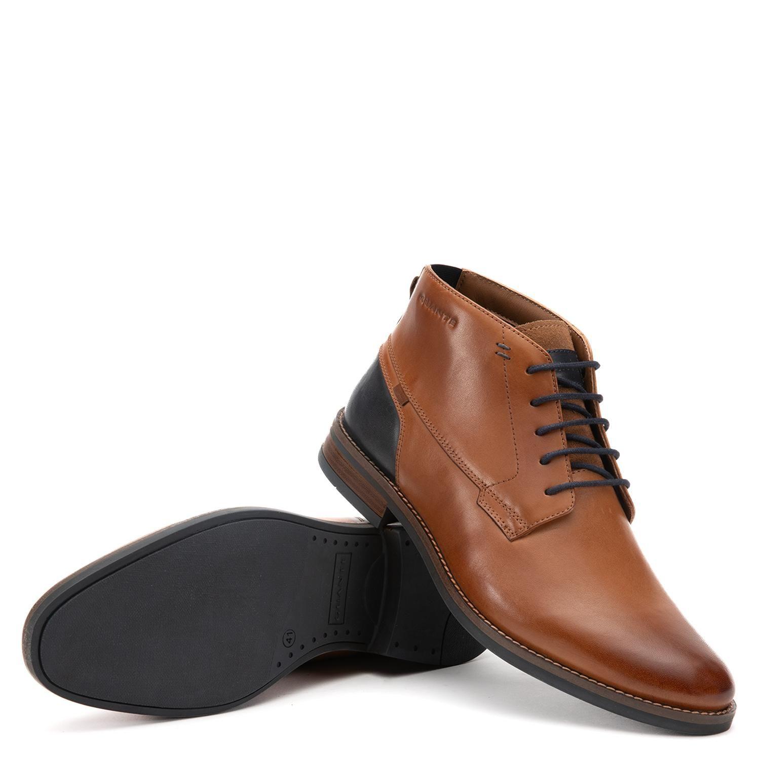 Botin de cuero hombre Guante camel Task-3