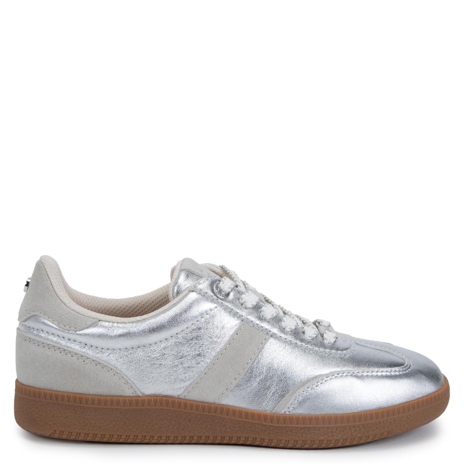 Zapatilla de cuero mujer Gacel plateado Muna-2