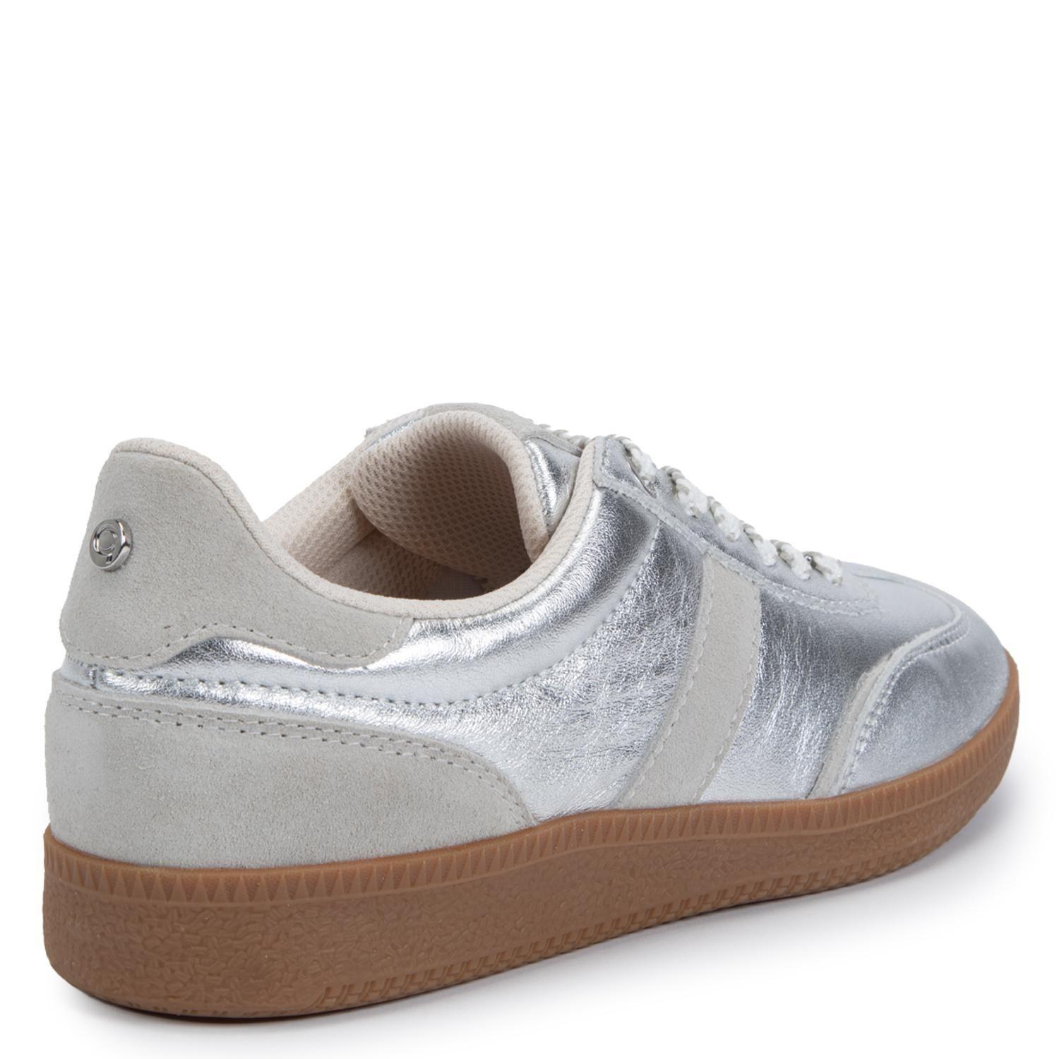 Zapatilla de cuero mujer Gacel plateado Muna-4