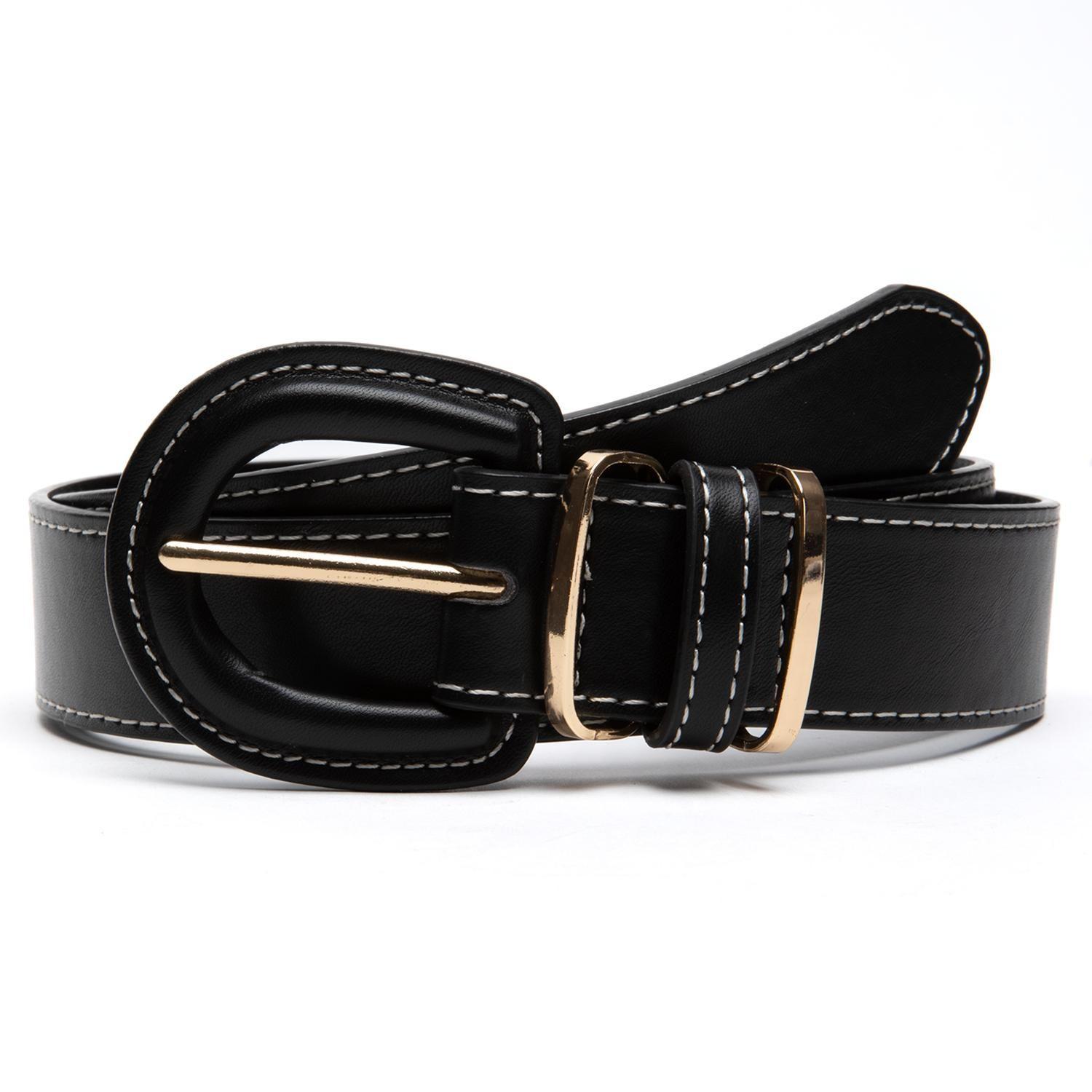 Cinturon mujer Gacel negro ancho 30mm-0