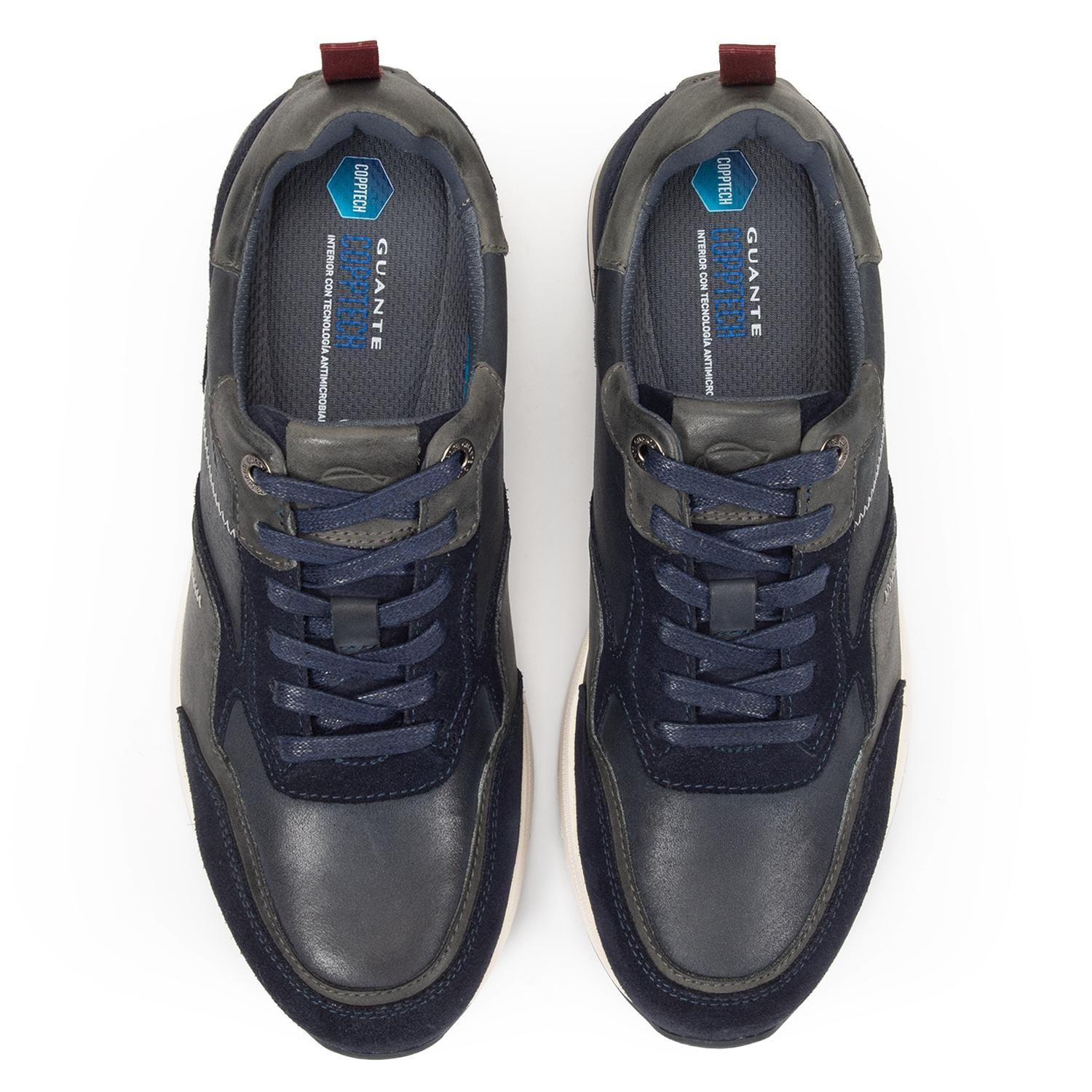Zapatilla de cuero hombre Guante marino Pekin-2
