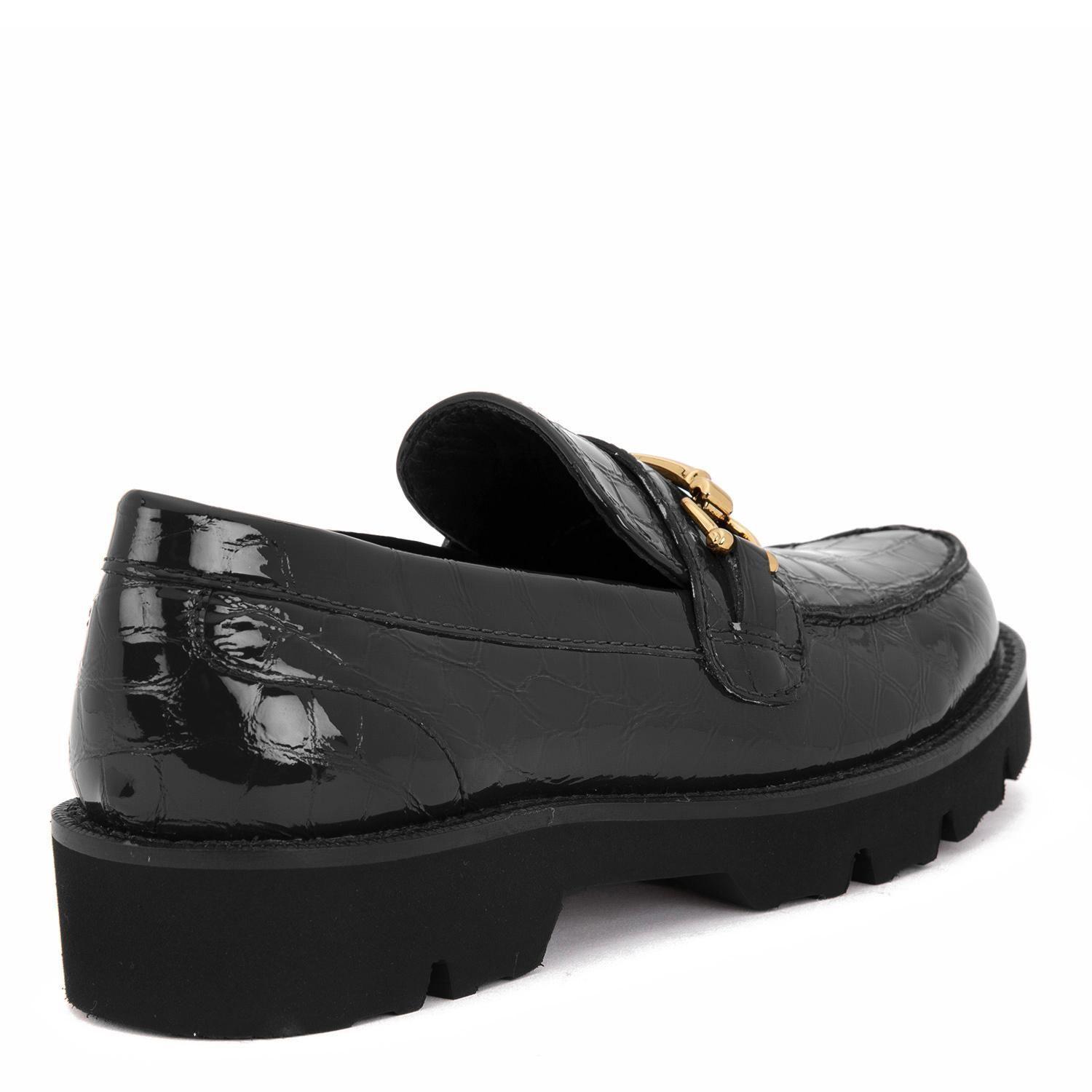 Mocasin de cuero mujer Gacel negro Morgan 0660019-3