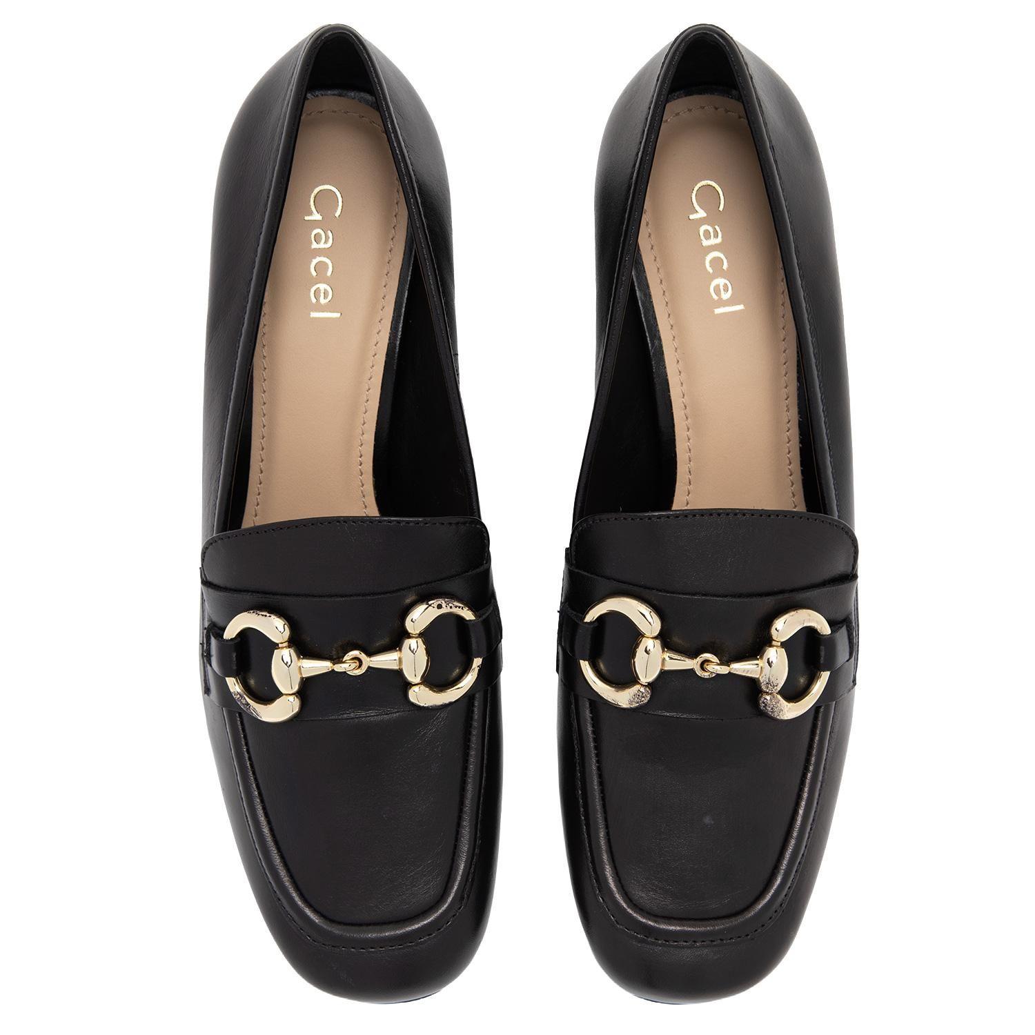 Zapato de cuero mujer Gacel negro Aubrey 0661125-3