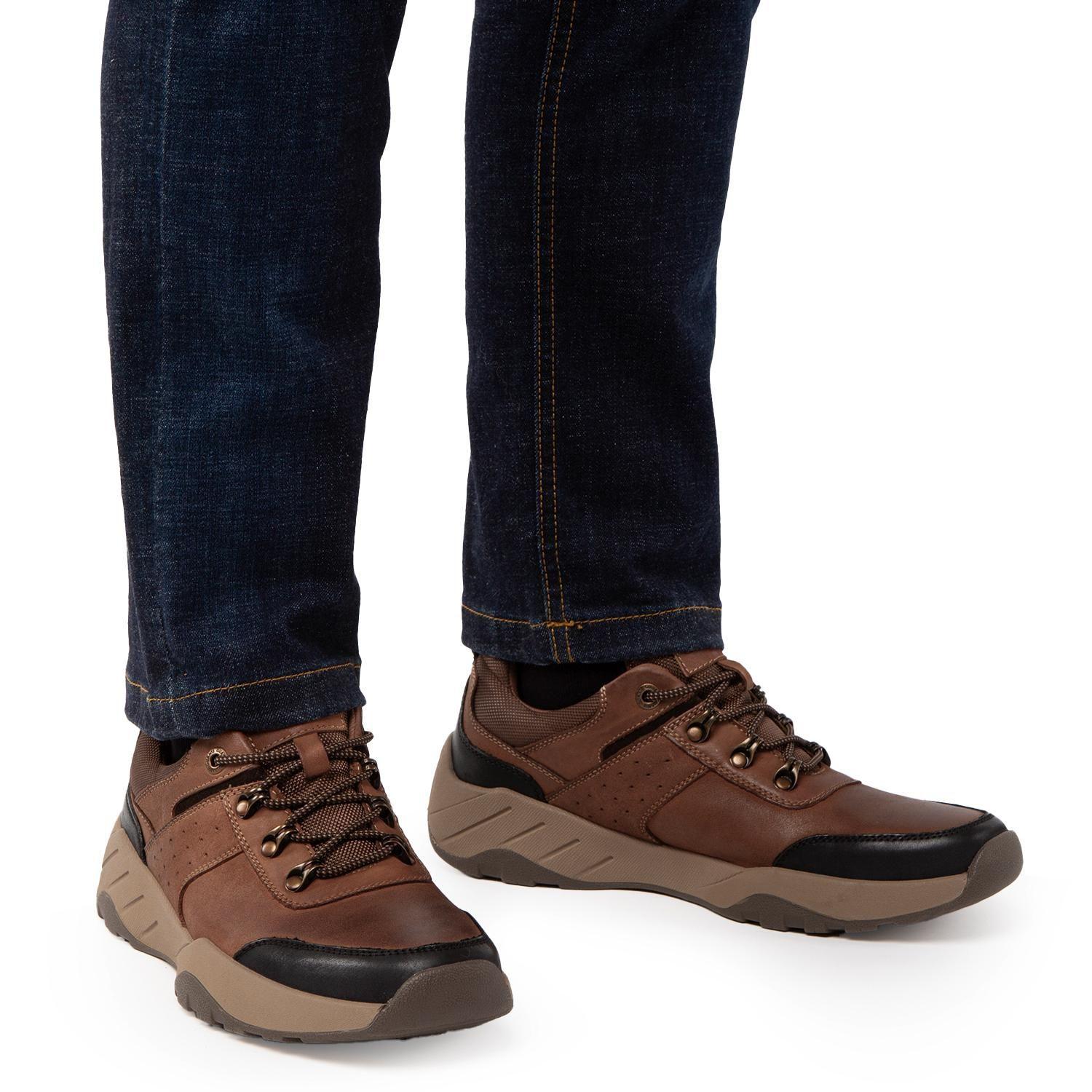 Zapato de cuero hombre Guante camel Agra-1