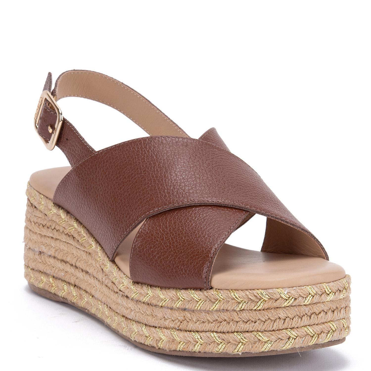 Sandalia de cuero mujer Gacel Chocolate Coni 0660354-2
