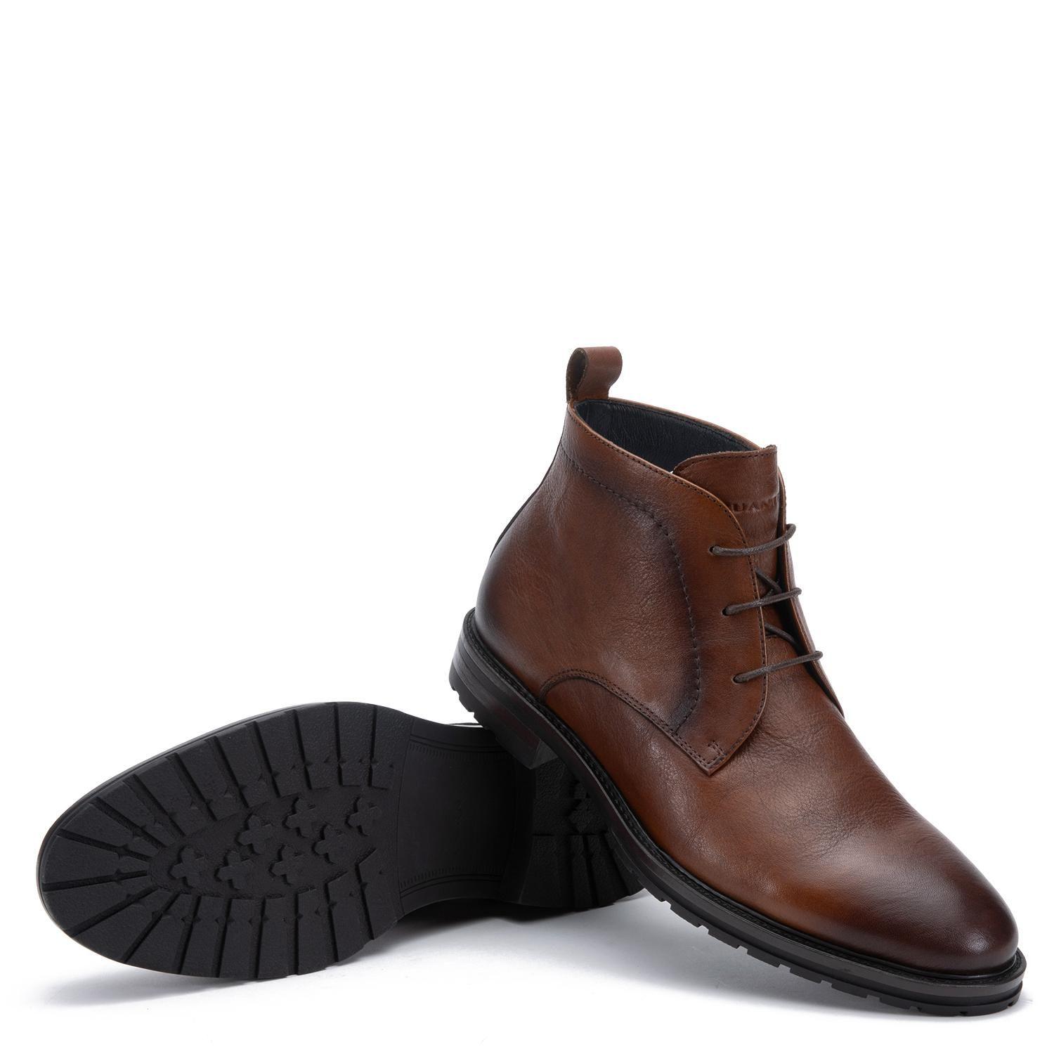 Botin de cuero hombre Guante brandy Soller 0036235-3