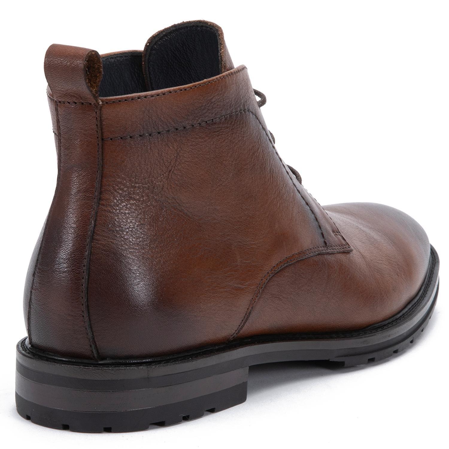 Botin de cuero hombre Guante brandy Soller 0036235-4