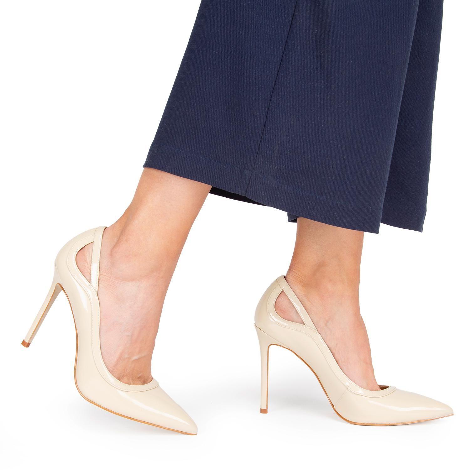 Zapato de cuero mujer Gacel off white Vega 0660646-1