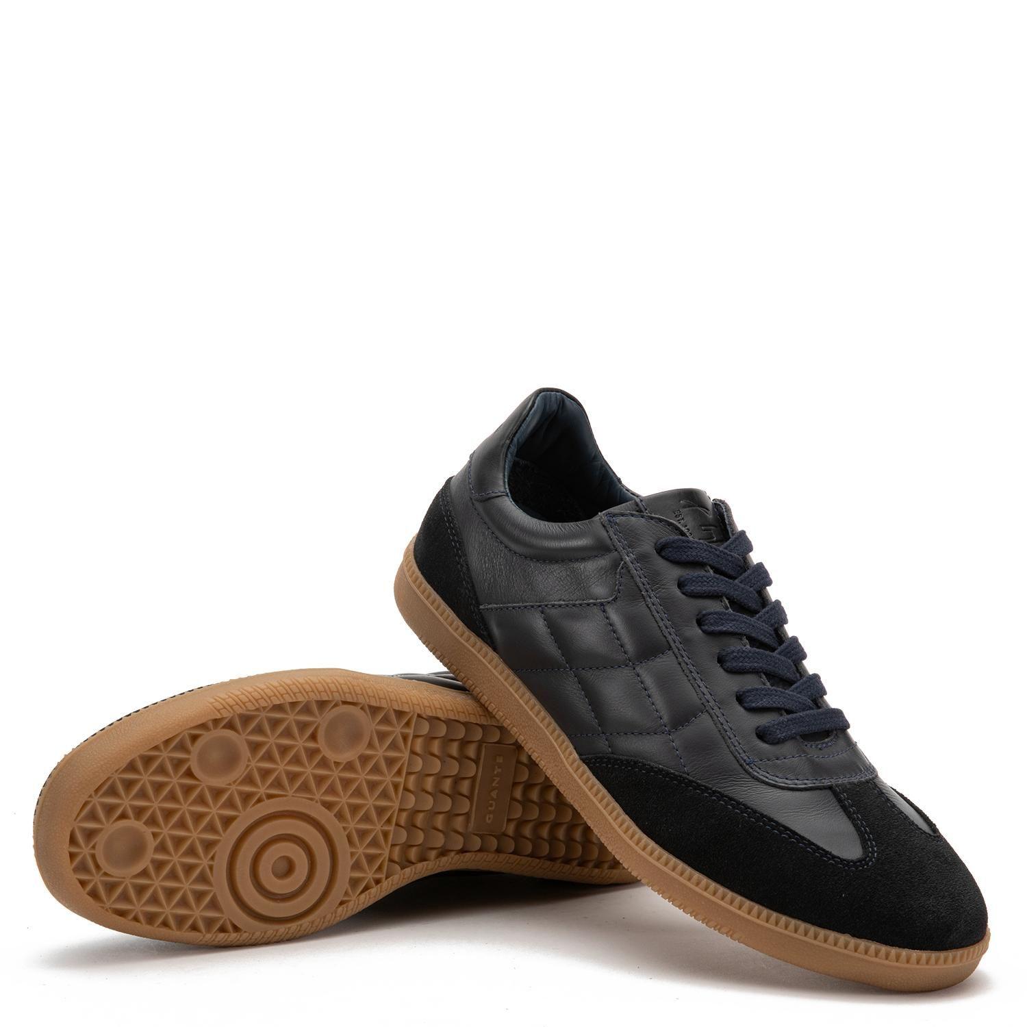 Zapatilla de cuero hombre Guante marino Keith-3