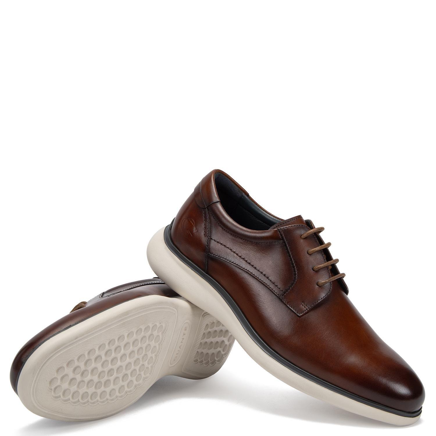 Zapato de cuero hombre Guante camel Fez 0036535-2