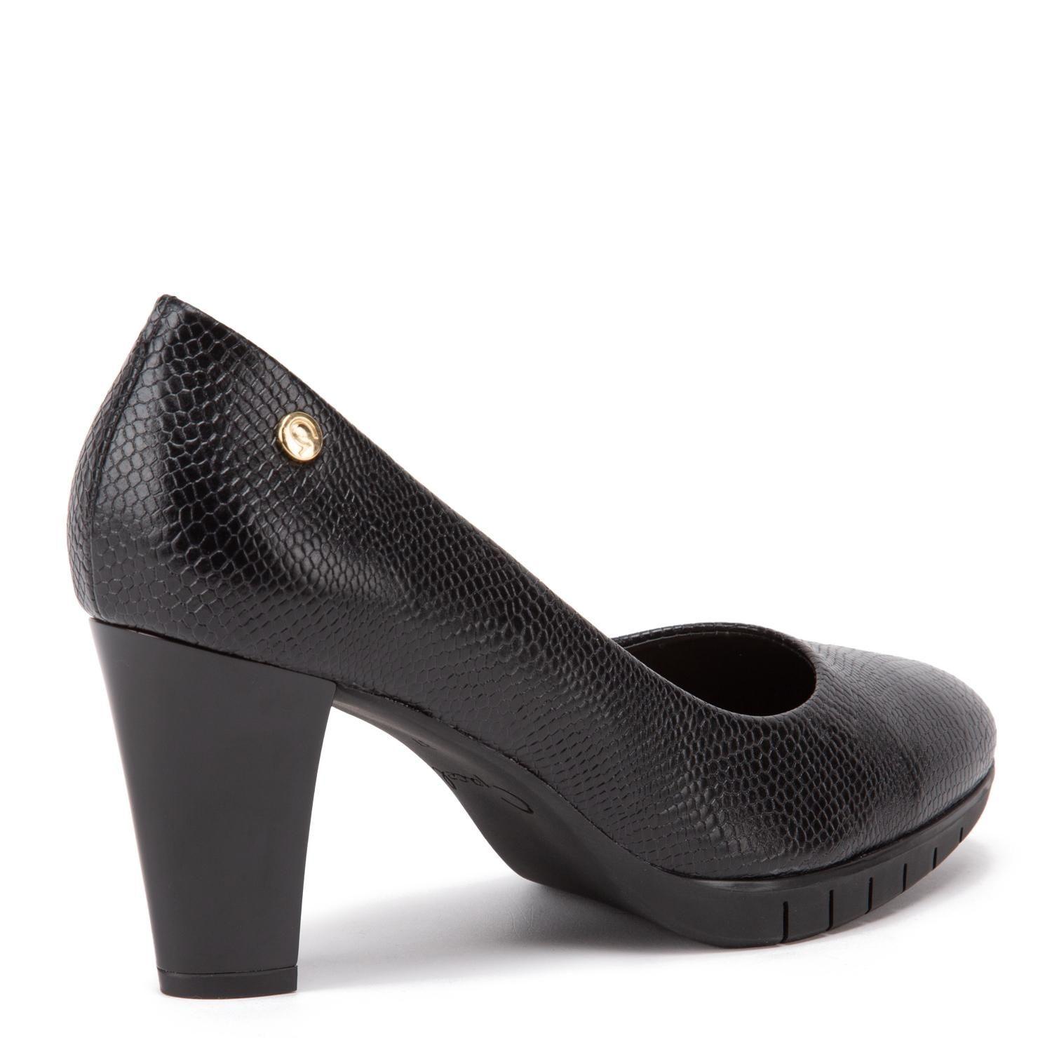 Zapato de cuero mujer Gacel Negro Catrina 0660338-4