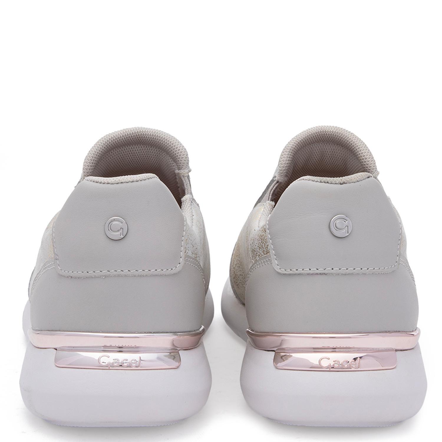 Zapatilla de cuero mujer Gacel dorado Steffy 0661442-4