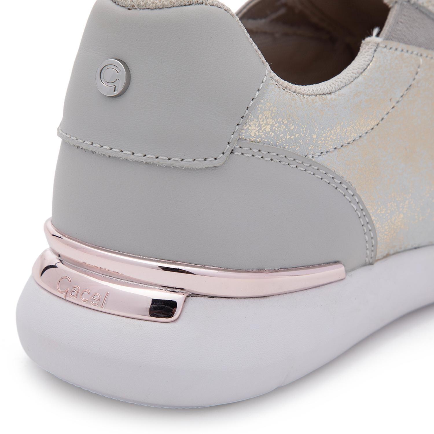Zapatilla de cuero mujer Gacel dorado Steffy 0661442-6