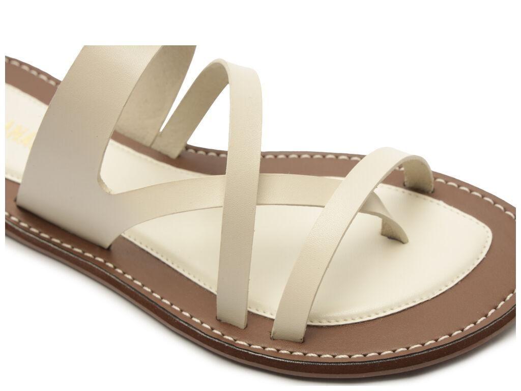 Sandalia de cuero mujer Anacapri Millie Blanco-4