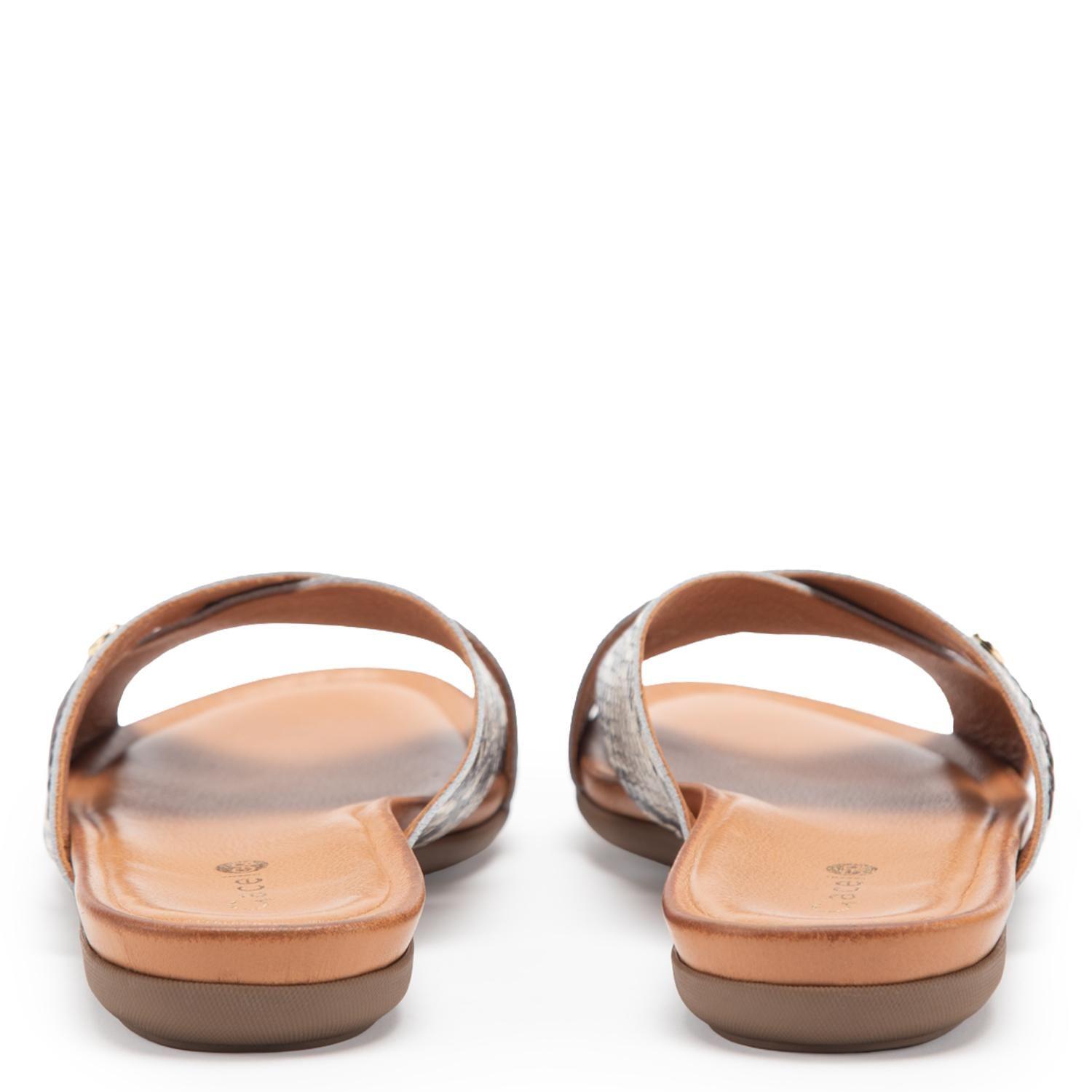 Sandalia de cuero mujer Gacel animal print Fi-4