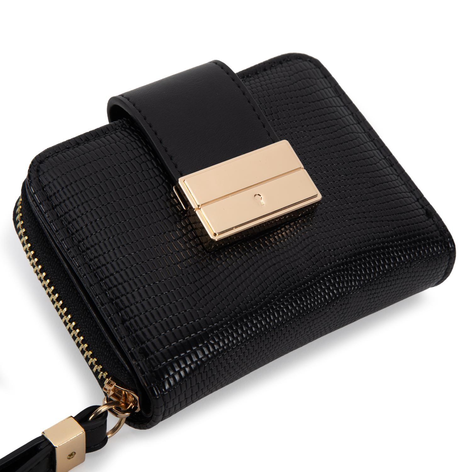 Billetera mujer Gacel negro pequeña-2