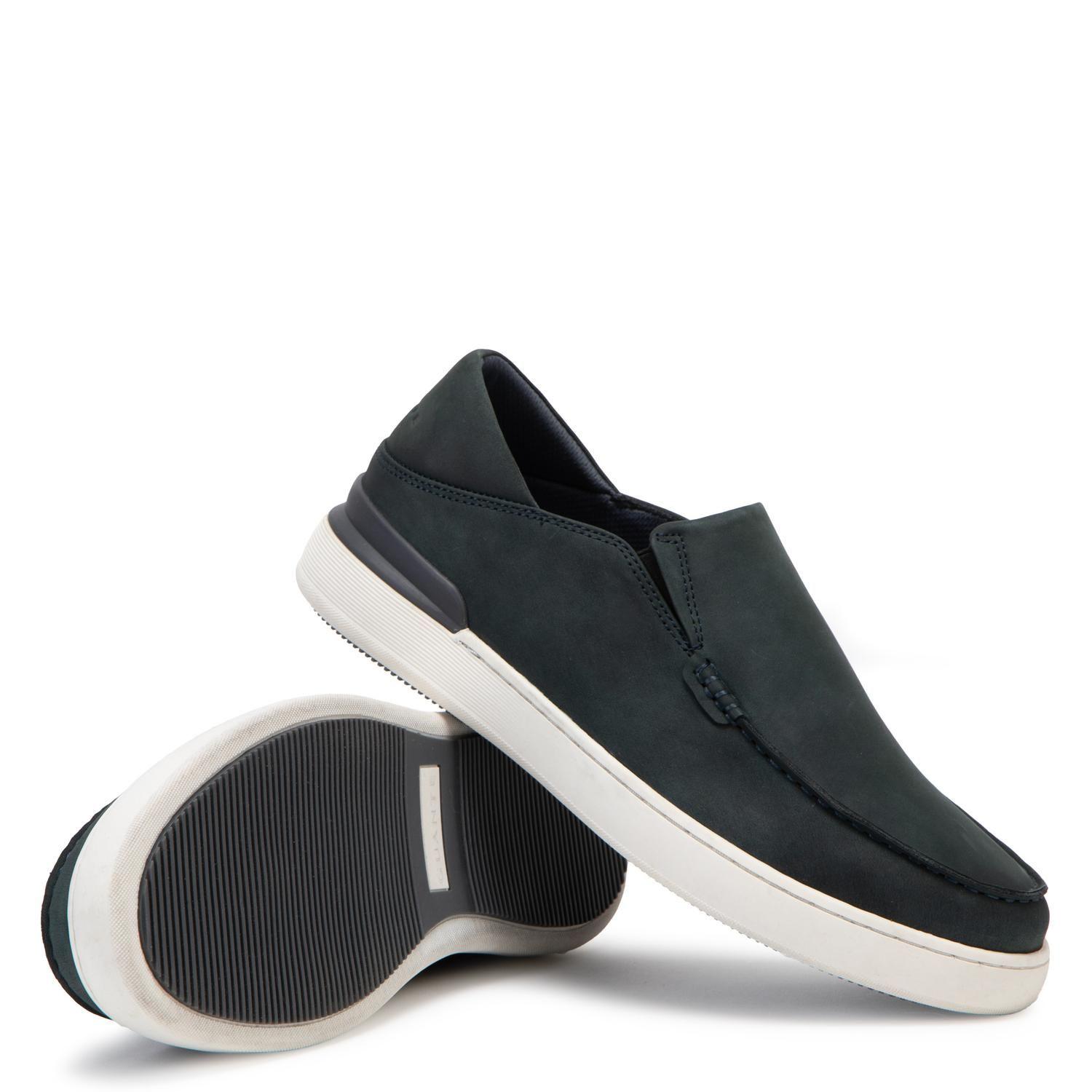 Zapatilla de cuero hombre Guante azul Broome-3