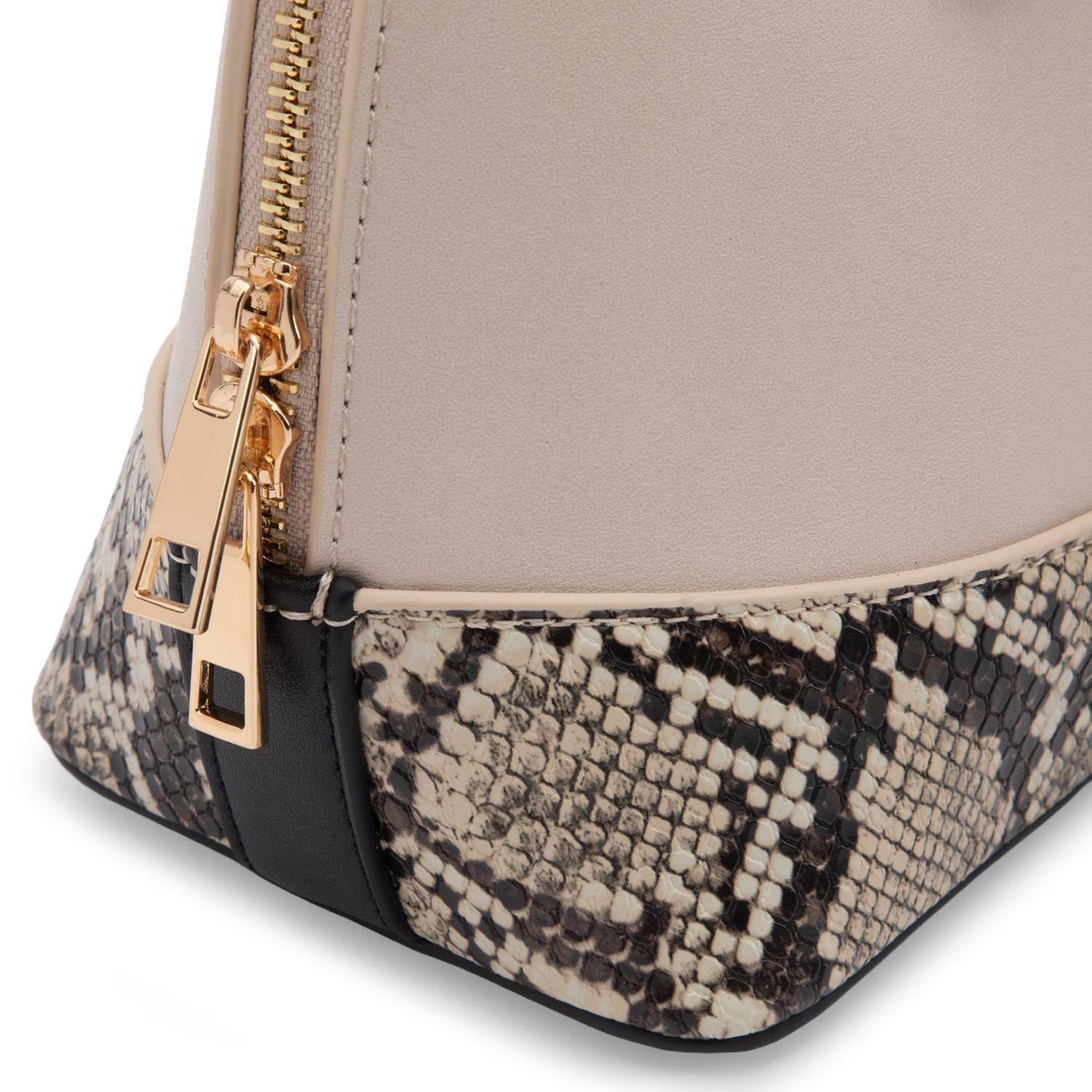 Cartera mujer Gacel off white dos asas mediana-6