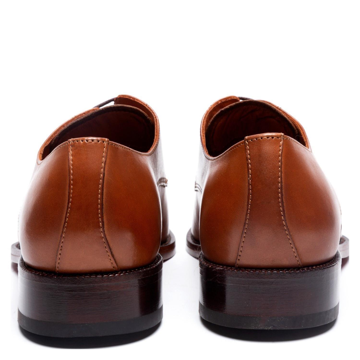 Zapato de cuero hombre Guante camel Suela 0034262-5