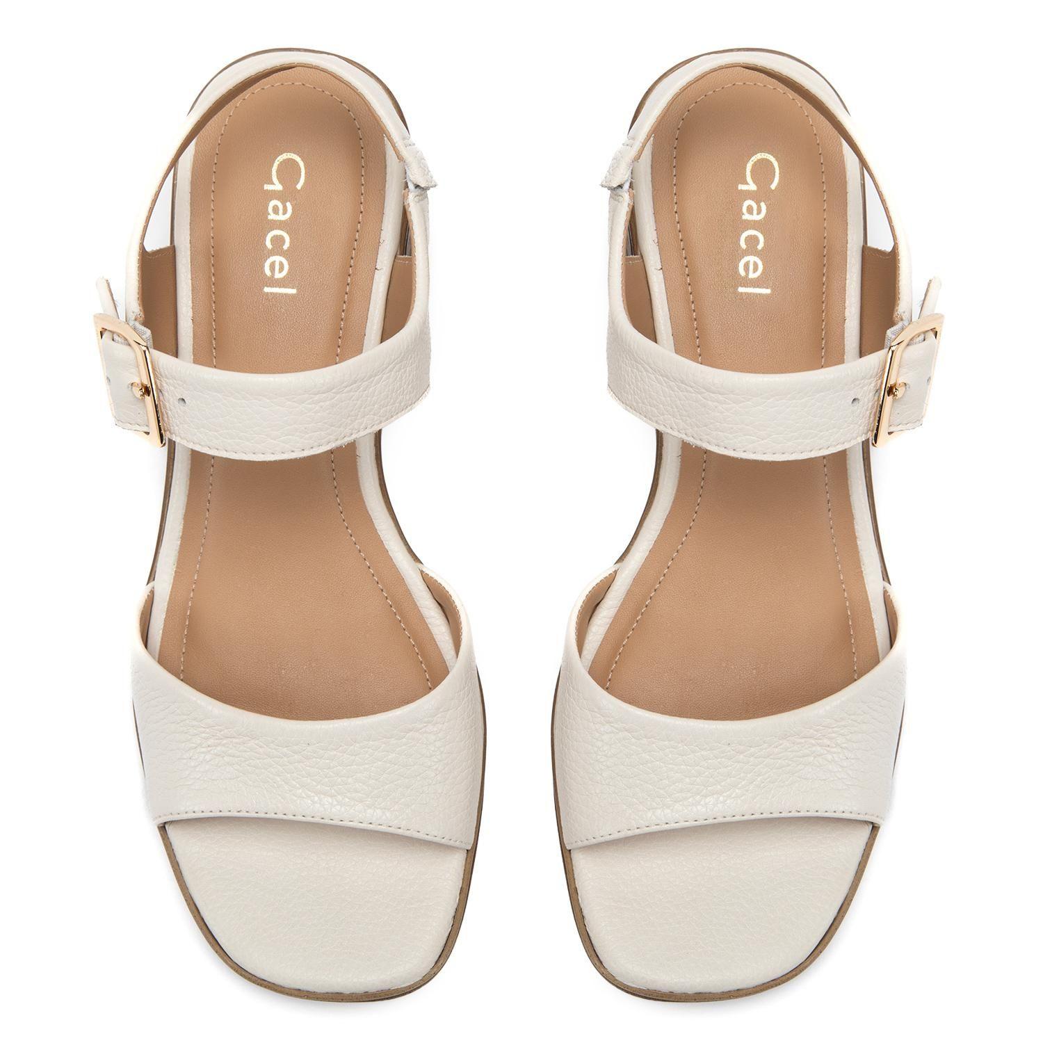 Sandalia de cuero mujer Gacel crudo Tori-3